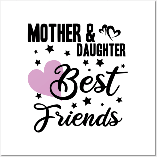 mother and daughter best friends happy friendship day Posters and Art